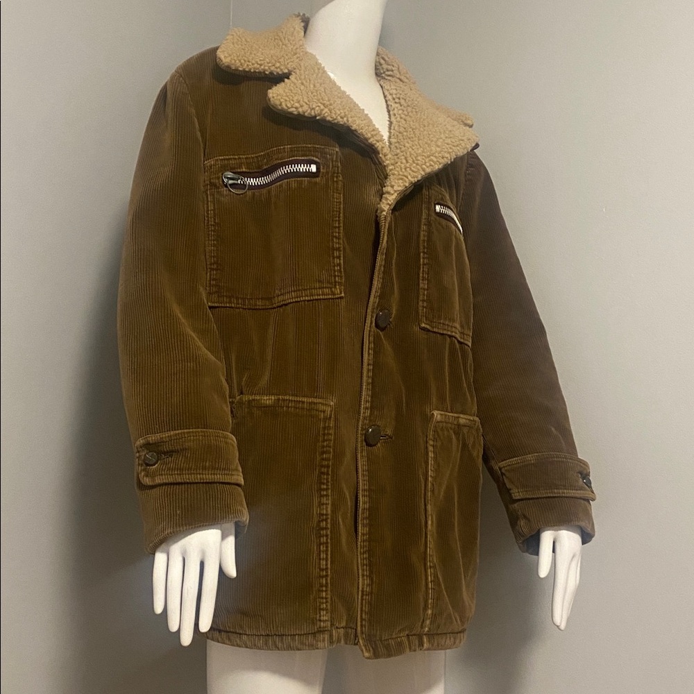 Vintage Corduroy Jacket with Sherpa Collar